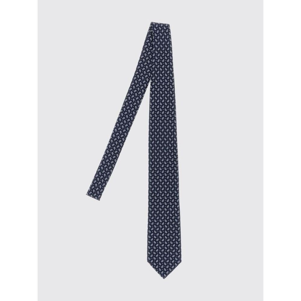 Brioni Men Pure Silk Tie Brioni With A Paisley And Abstract Pattern